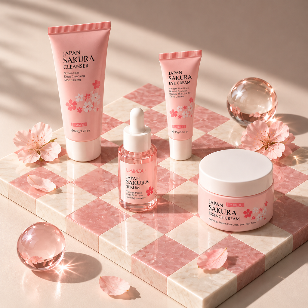 Kit Sakura de Cuidado Facial 4 Pasos | LAIKOU