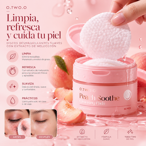 Discos Desmaquillantes con Melocotón | Peach Soothe Cleansing Pads