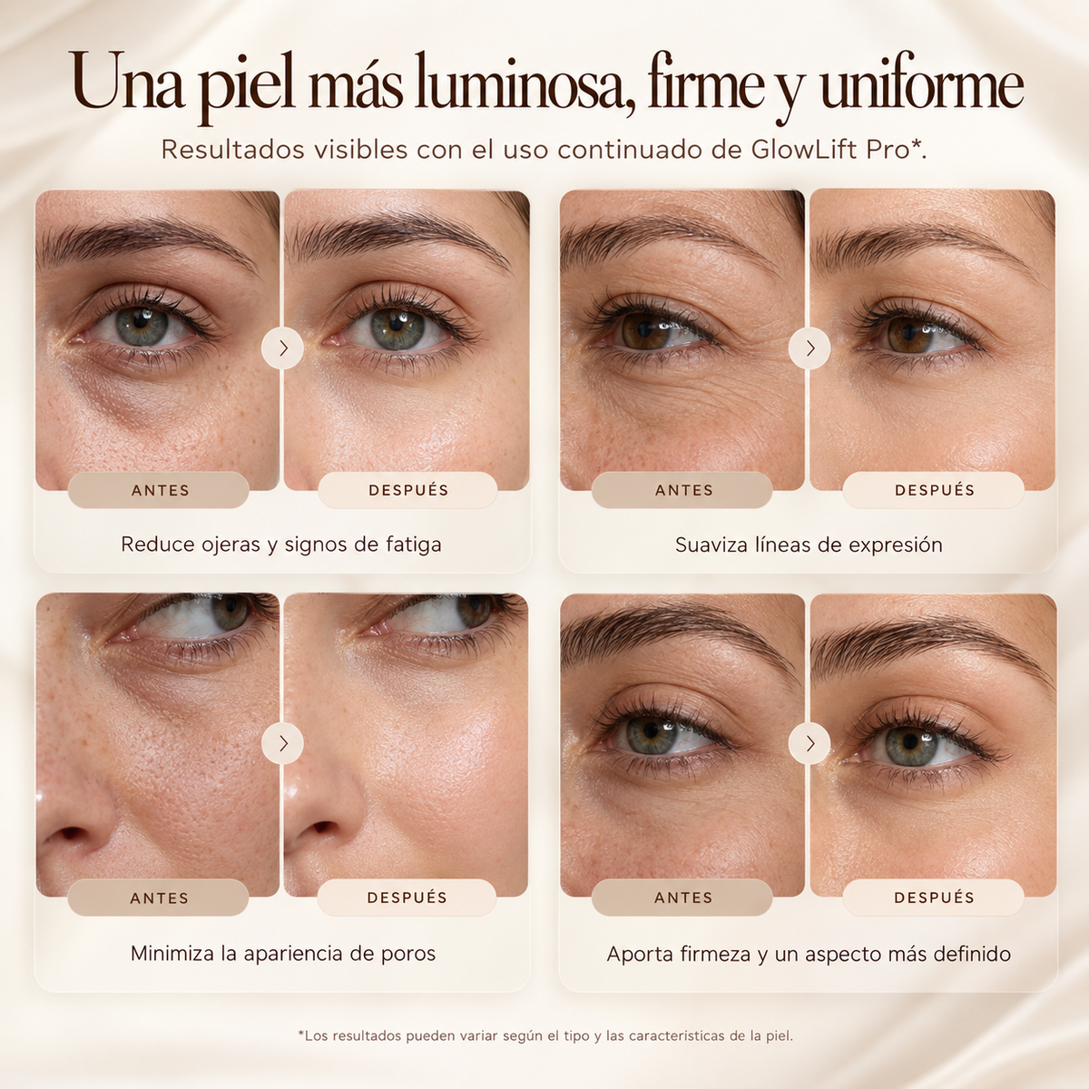 GlowLift Pro — Masajeador Facial Booster 4 en 1