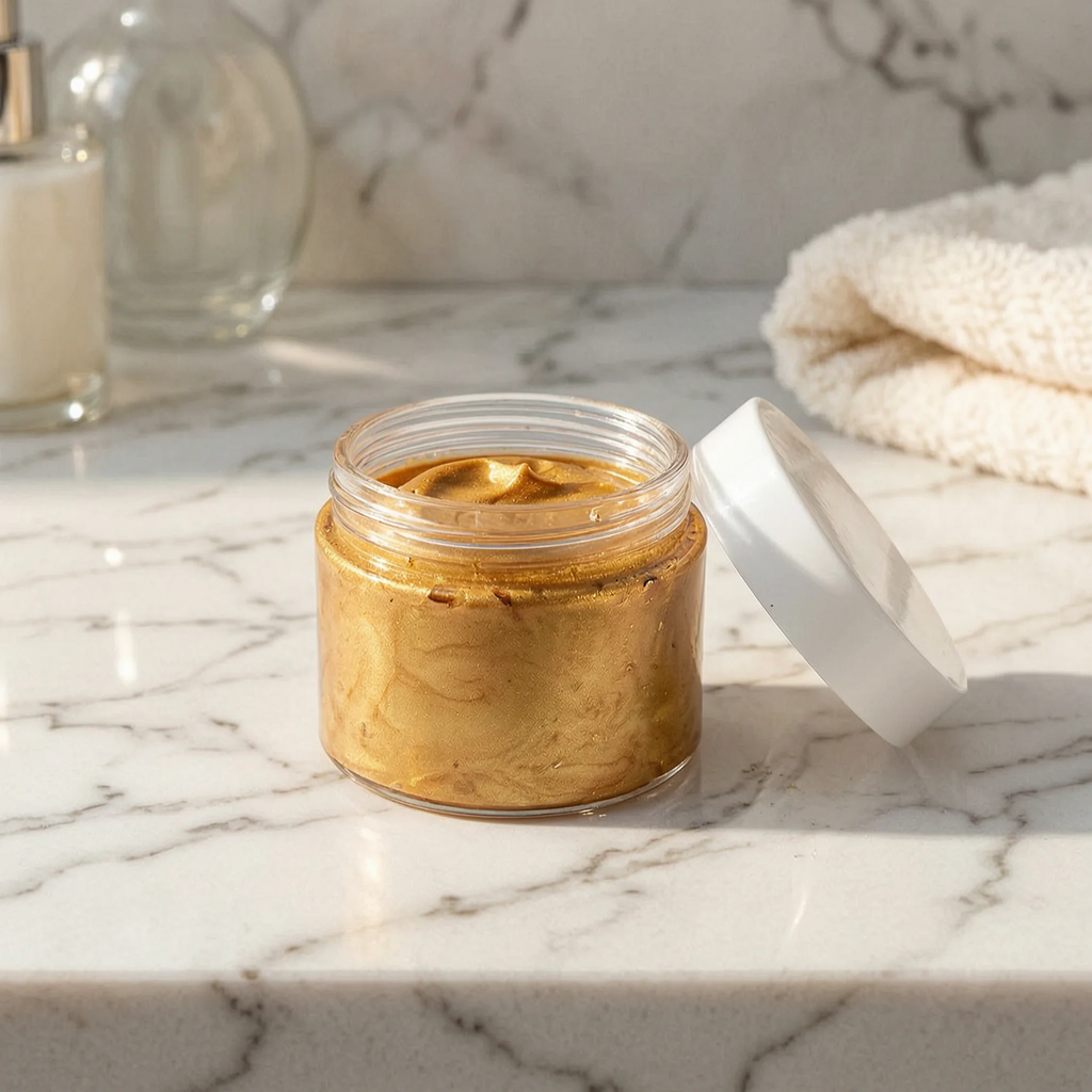 Mascarilla facial de arcilla con oro 24K