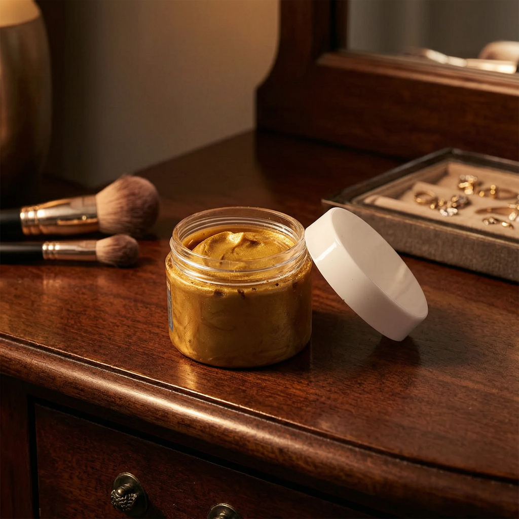 Mascarilla facial de arcilla con oro 24K