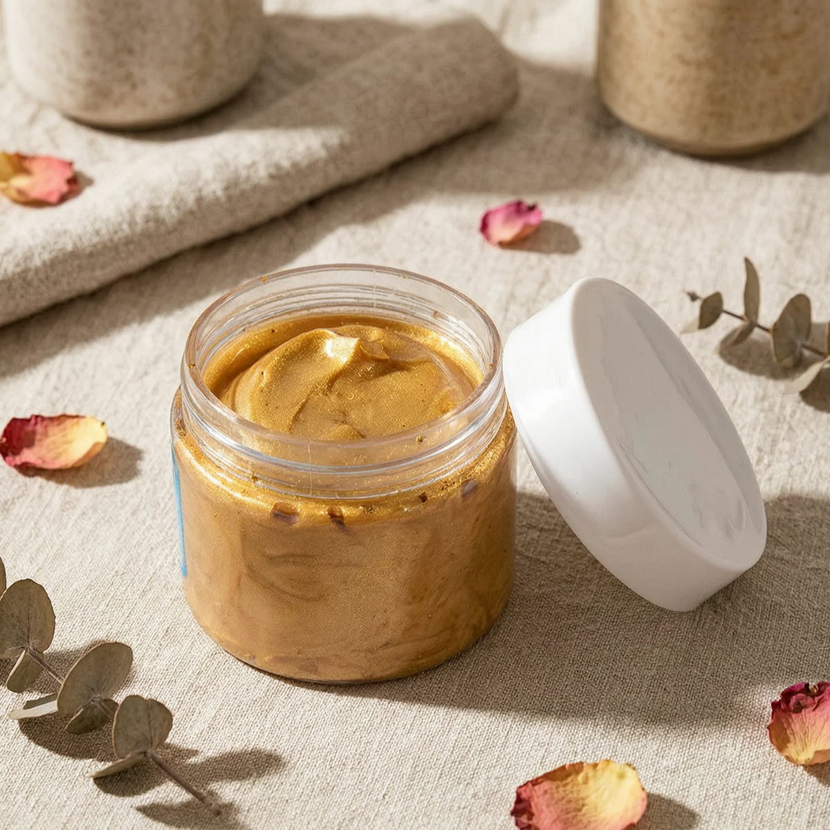 Mascarilla facial de arcilla con oro 24K